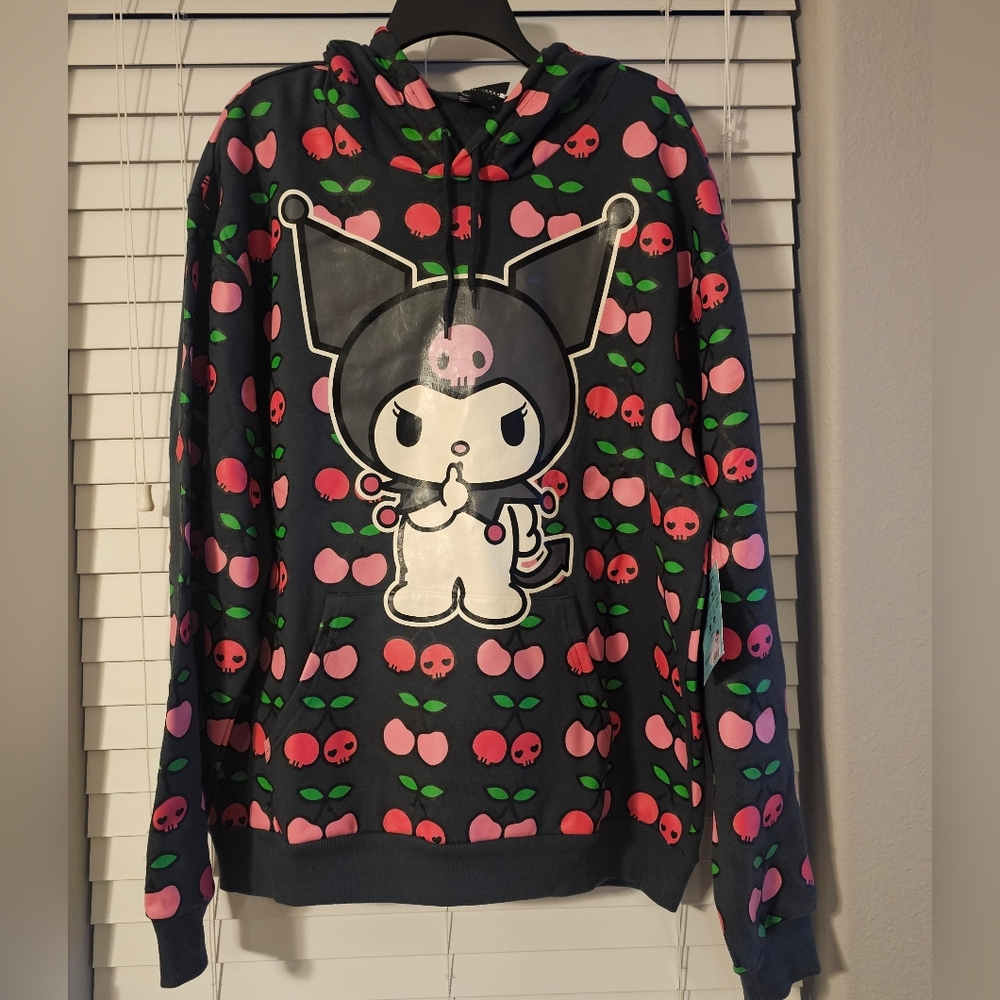 Kuromi Cherry Hoodie Xl NWT